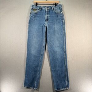 Cinch Jeans Mens 34x33 Blue Lightwash Slim Straight Leg Denim Western Rodeo